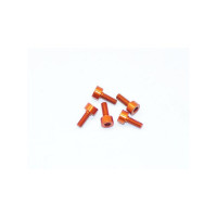 Alu Screw Allen Cilinder Head M2.2X6 Orange (7075) (5)