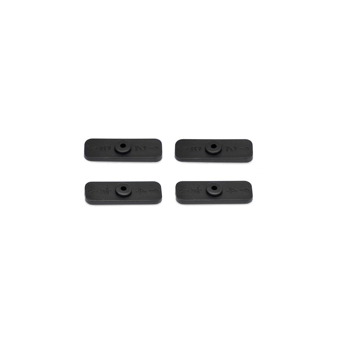 Serpent | Wing mount plates (2+2) SRX8 SER600771