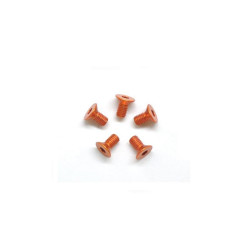 Alu Screw Allen Countersunk M3X6 Orange (7075) (5)