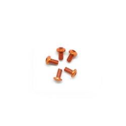 Alu Screw Allen Roundhead M3X6 Orange (7075) (5)