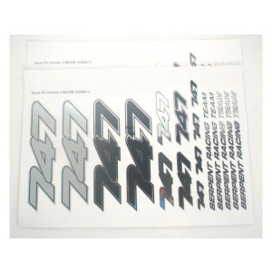 Serpent Decal sheet 747 chrome (2) SER804299