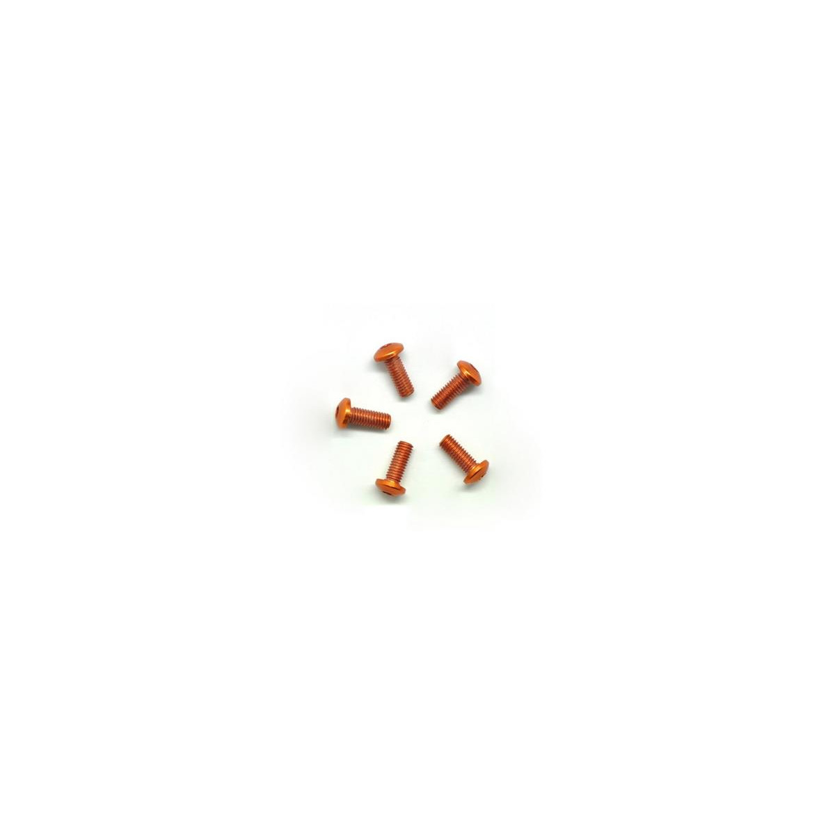 Arrowmax Alu Screw Allen Roundhead M3X8 Orange (7075) (5)...