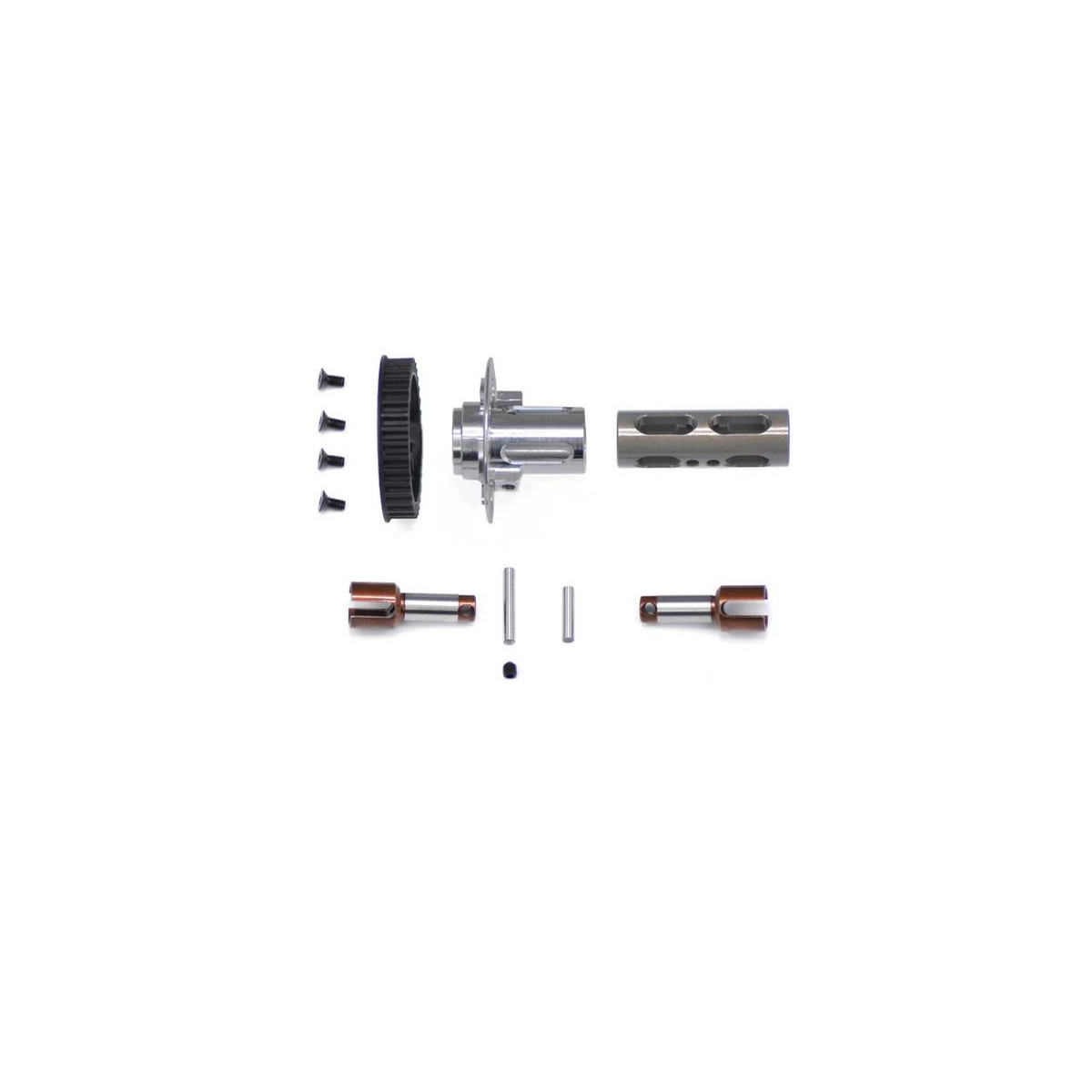 Serpent Solid axle set front alu SER804374