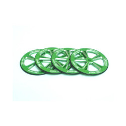 Xceed 103089 Alu Set up wheel for 1/10 On-Road (Green) (4)