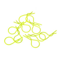 big body clip 1/10 - fluorescent yellow  (10)