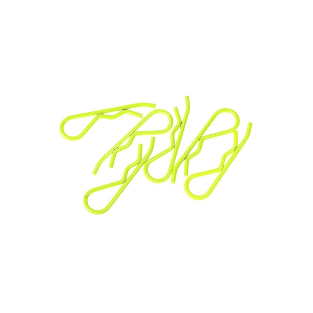 Xceed 103118 body clip 1/8 - fluorescent yellow  (6)