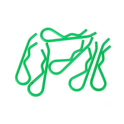 body clip 1/8 - fluorescent green  (6)