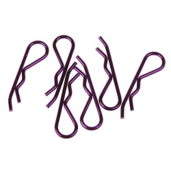 Xceed 103124 body clip 1/8 - metallic purple  (6)