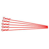 extra long body clip 1/10 - fluorescent red  (5)