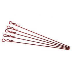 extra long body clip 1/10 - metallic red  (5)