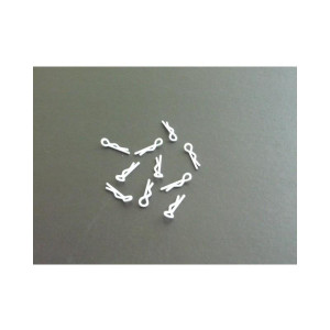 small body clip 1/10 - white  (10)