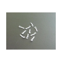 small body clip 1/10 - white  (10)
