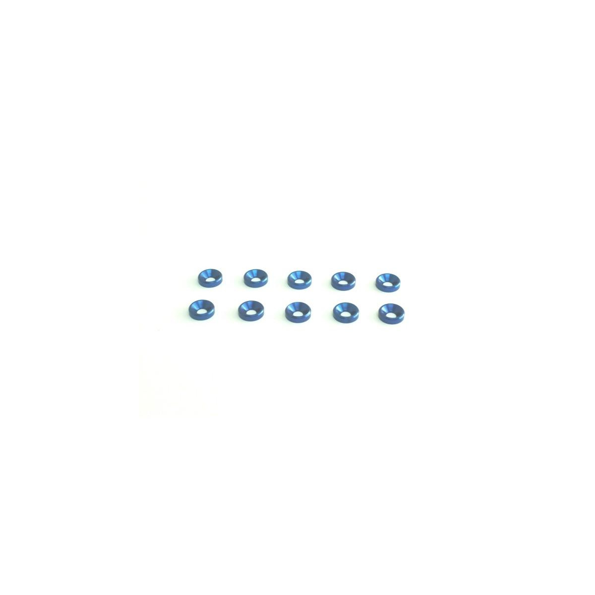 Xceed 103336 Washer M3 conical alu Blue (10)