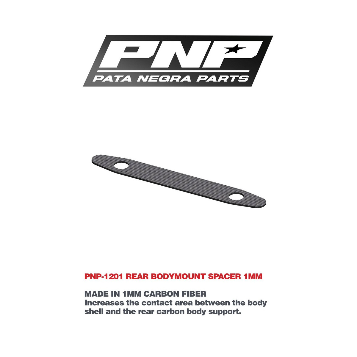 PNP REAR BODYMOUNT SPACER 1mm SERPENT 990/990EVO PNP-1201