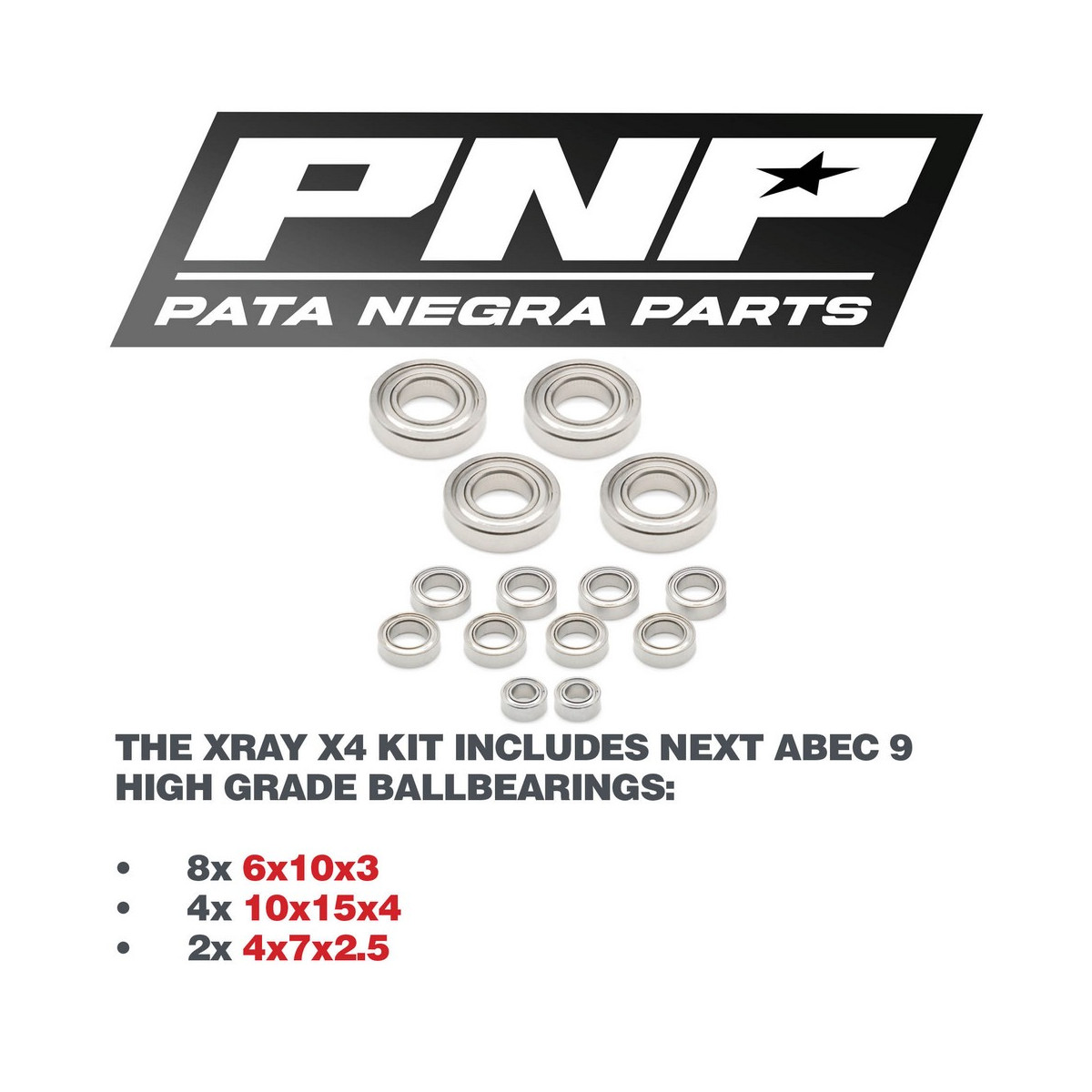 PNP ABEC 9 Transmission Kit XRAY X4 PNP-2105