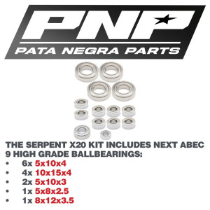 PNP ABEC 9 Transmission Kit SERPENT X20´23 PNP-2106