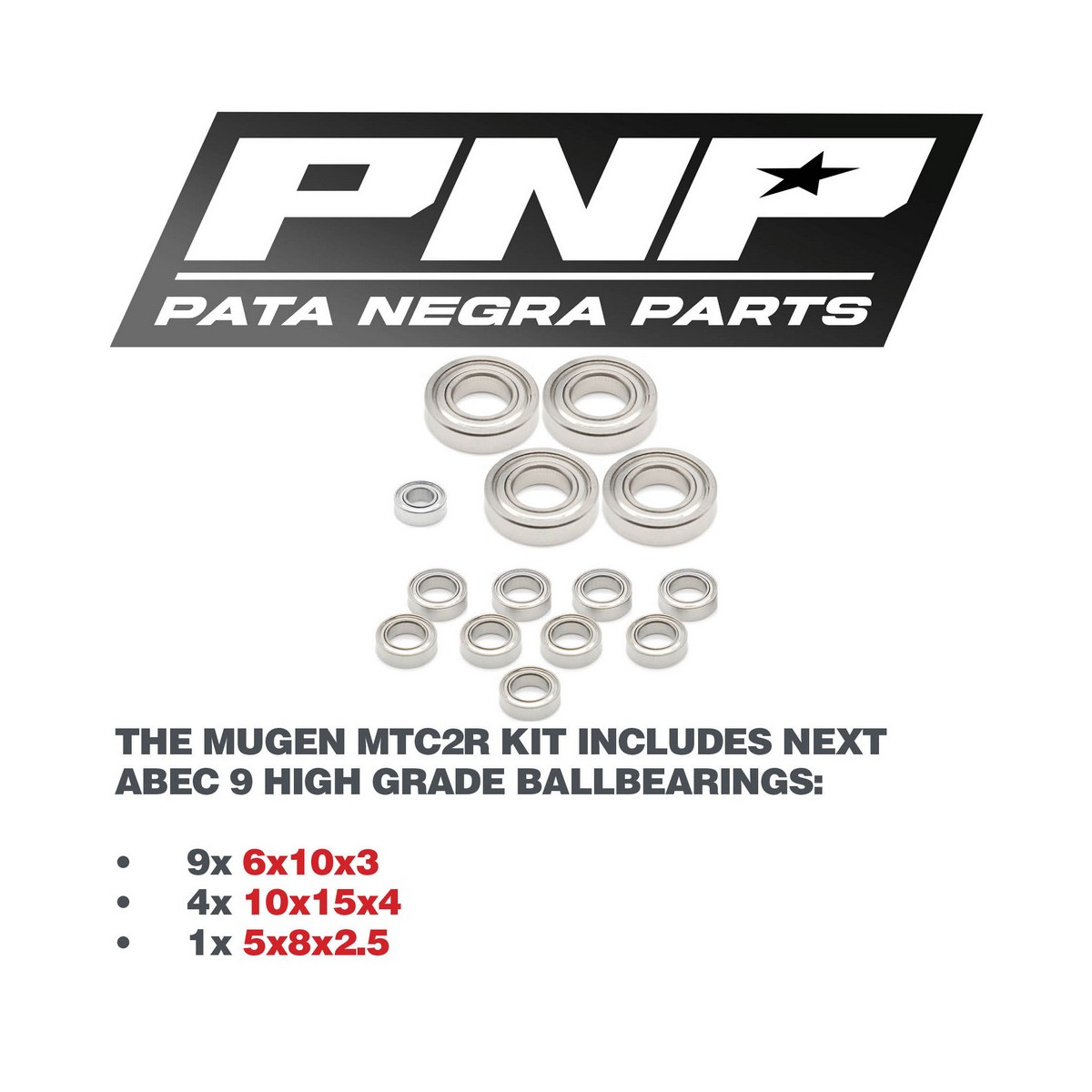 PNP ABEC 9 Transmission Kit MUGEN MTC2R PNP-2109