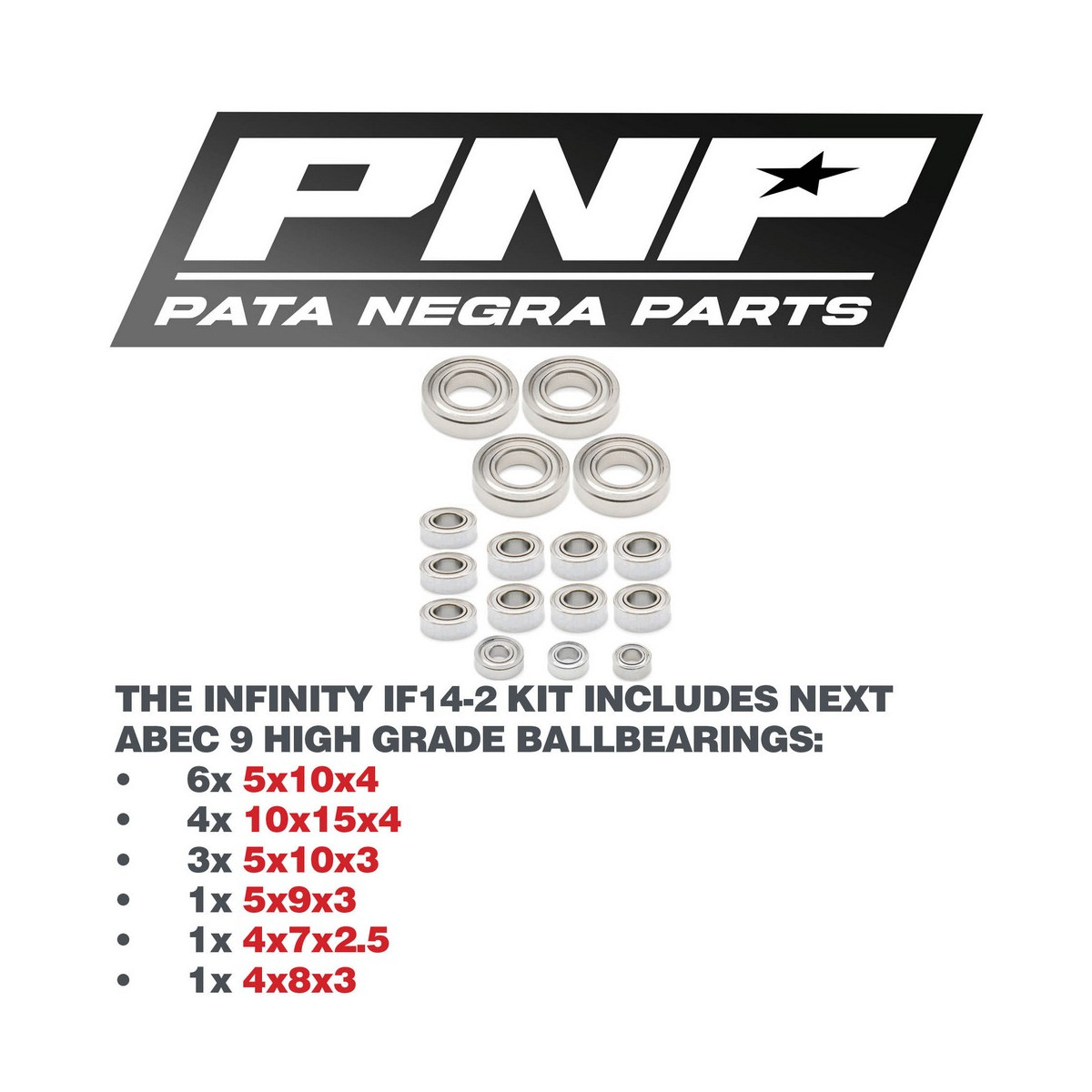 PNP ABEC 9 Transmission Kit INFINITY IF14-2 PNP-2110