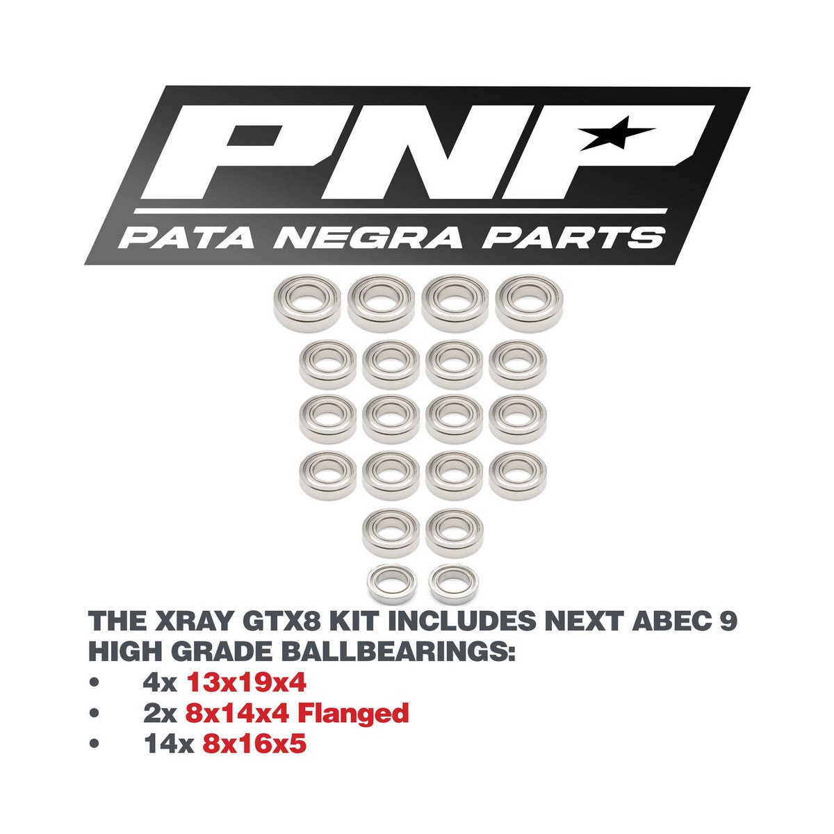 PNP ABEC 9 Transmission Kit XRAY GTX8 23 PNP-2111