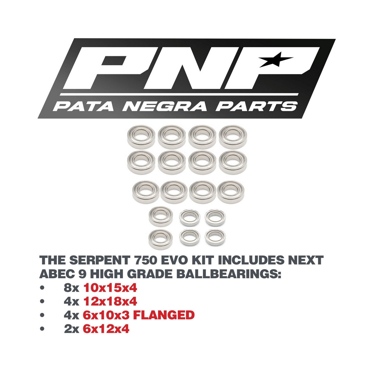 PNP ABEC 9 Transmission Kit SERPENT 750 EVO PNP-2114