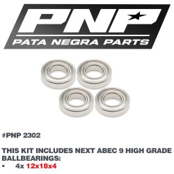 PNP ABEC 9 Ballbaearings 4X 12x18x4 PNP-2302