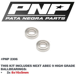 PNP ABEC 9 Ballbaearings 2X 8x16x5mm PNP-2306