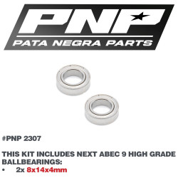 PNP ABEC 9 Ballbaearings 2X 8x14x4mm PNP-2307