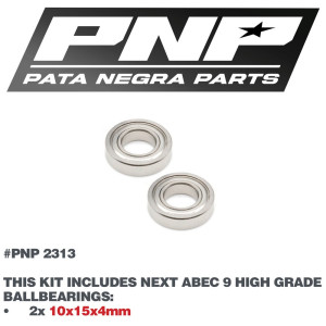 PNP ABEC 9 Ballbaearings 2X 10X15x4mm PNP-2313