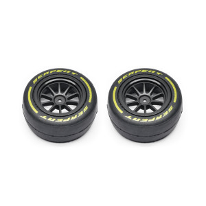 Serpent Wheel/tyre set fr M (2) F190 (SER302059) SER-302059