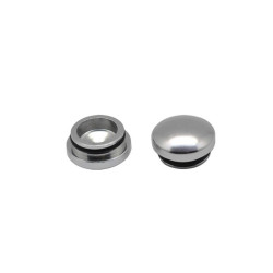 22MM Aluminum End Cap - Silver (2)