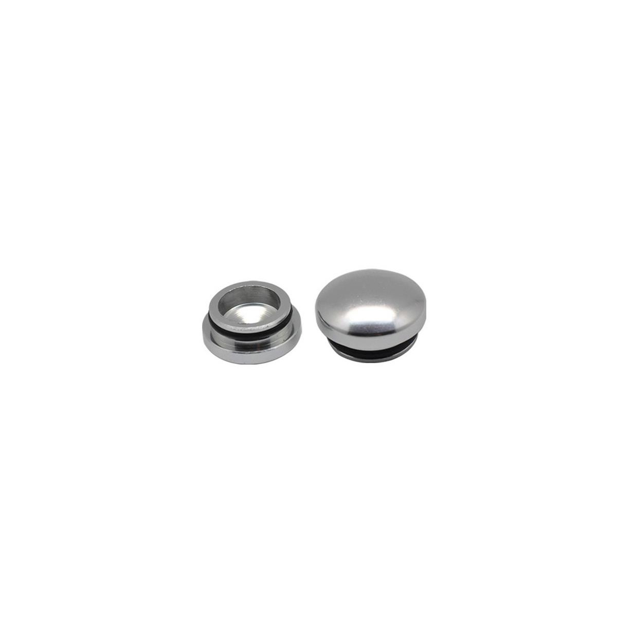 18MM & 22MM Aluminum End Cap - Silver (2)