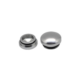 18MM & 22MM Aluminum End Cap - Silver (2)
