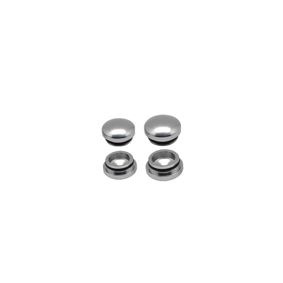 Arrowmax 18MM & 22MM Aluminum End Cap - Silver (4)...