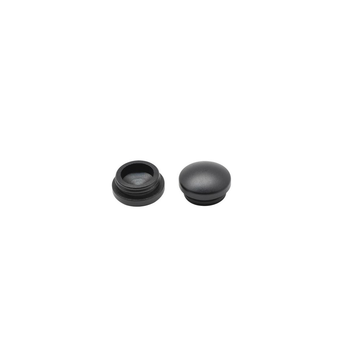 Arrowmax 18MM Aluminum End Cap - Black (2) AM-199015