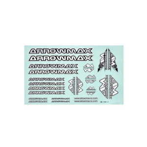 Arrowmax AM Decal ( 14 X 21 CM) Silver AM-199111