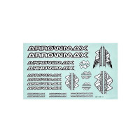 Arrowmax AM Decal ( 14 X 21 CM) Silver AM-199111