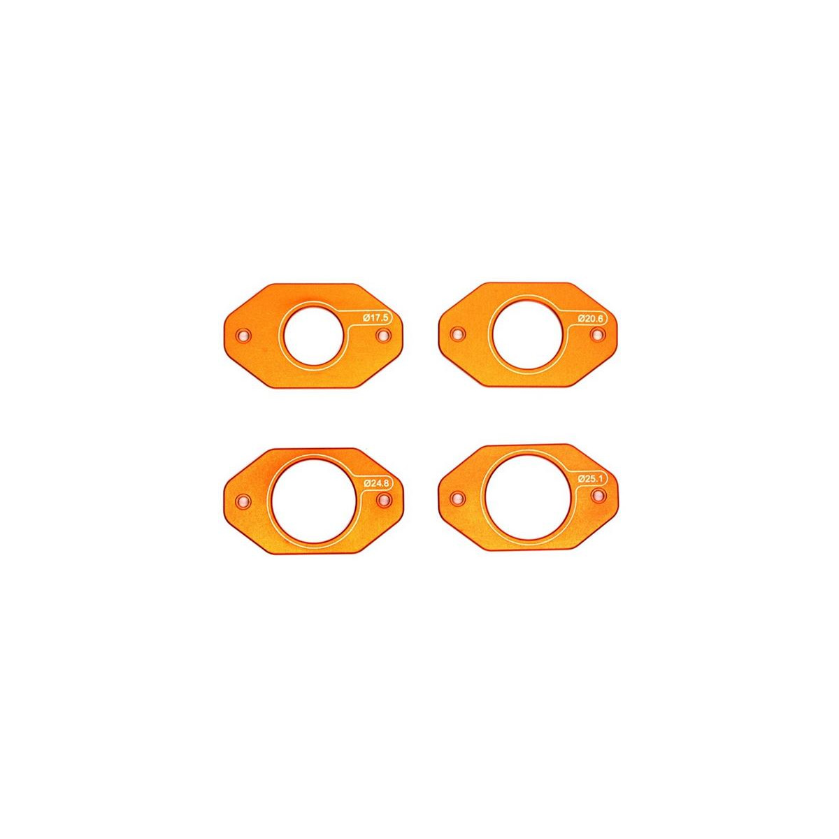 Wheel Piercer Plate For 1/32 Mini 4WD (Orange)