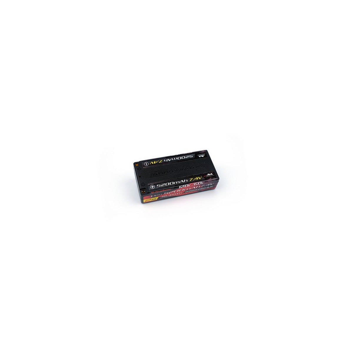 Arrowmax AM Lipo 5200mAh 2S Shorty - 7.4V 60C Continuous...