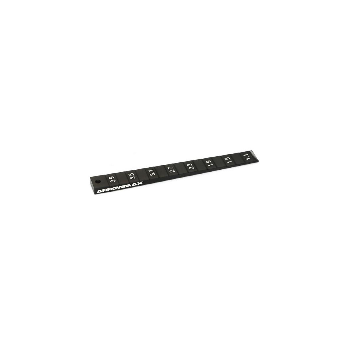 Arrowmax Setting Gauge 1-4MM (0.1MM) For 1/32 Mini 4WD...