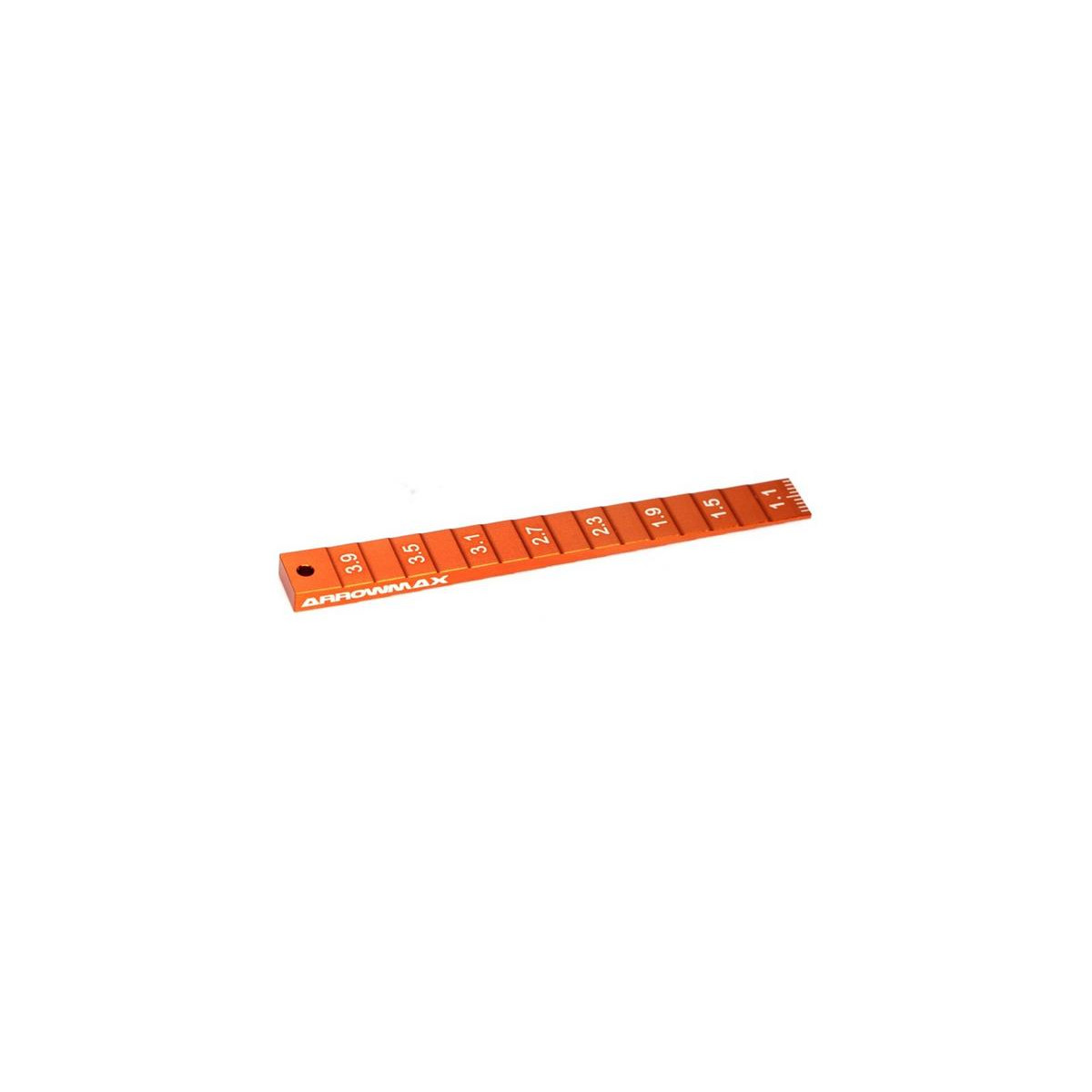 Setting Gauge 1-4MM (0.1MM) For 1/32 Mini 4WD (Orange)